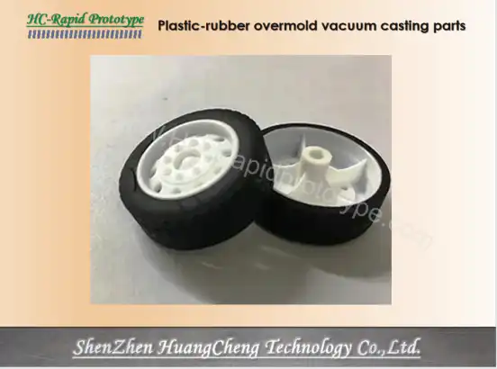 Plastic-rubber overmold vacuum casting parts